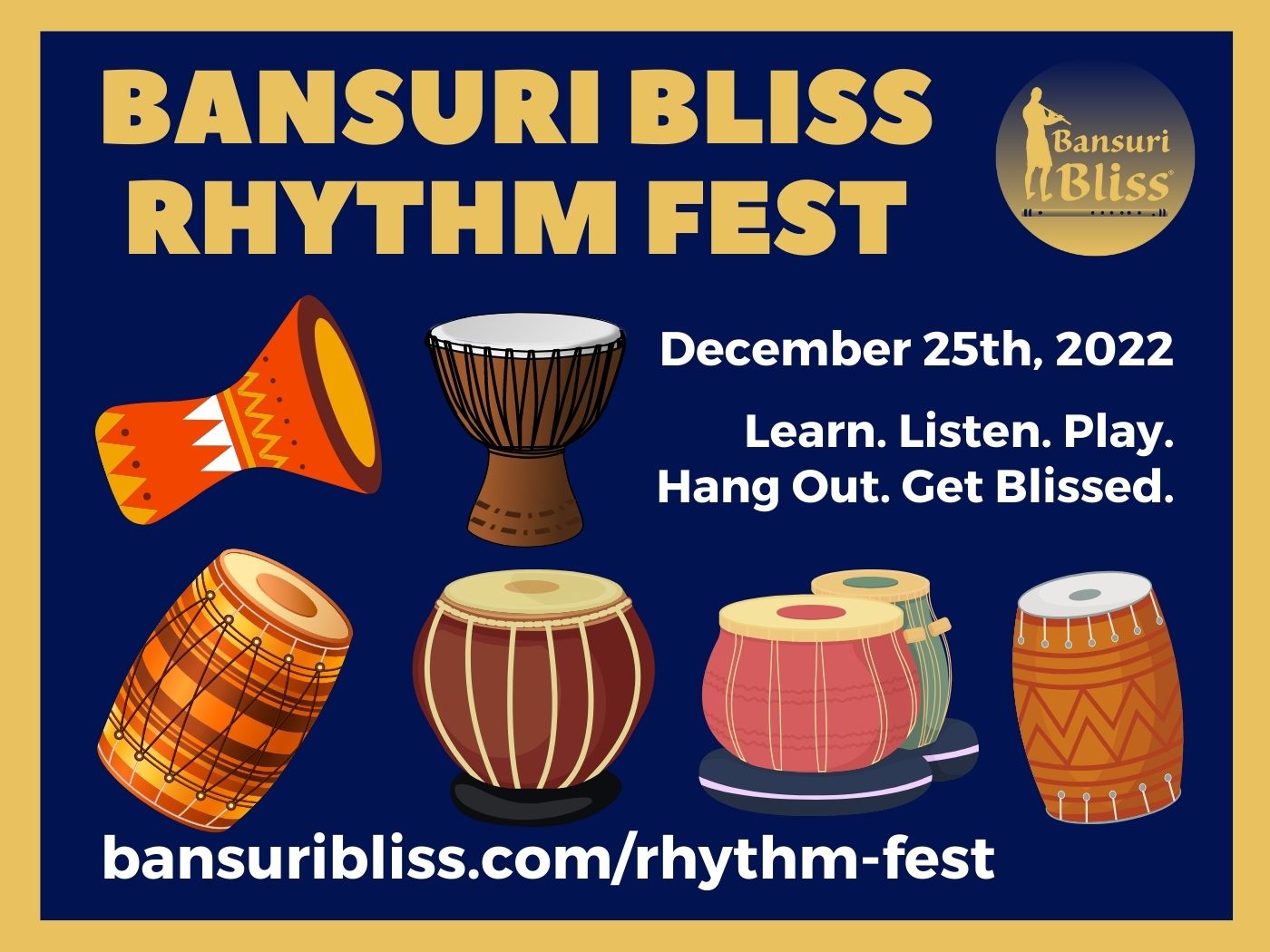 Bansuri Bliss Birthday Rhythm Fest 2022 drums