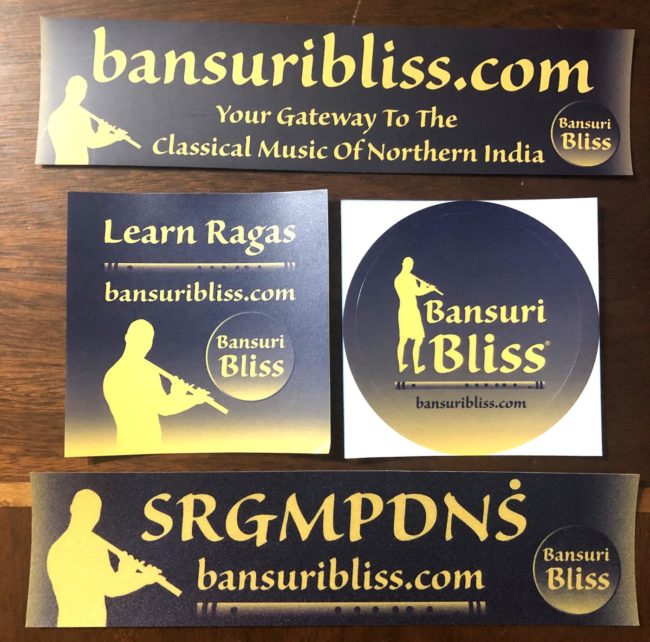 Bansuri Bliss Stickers - Learn Ragas