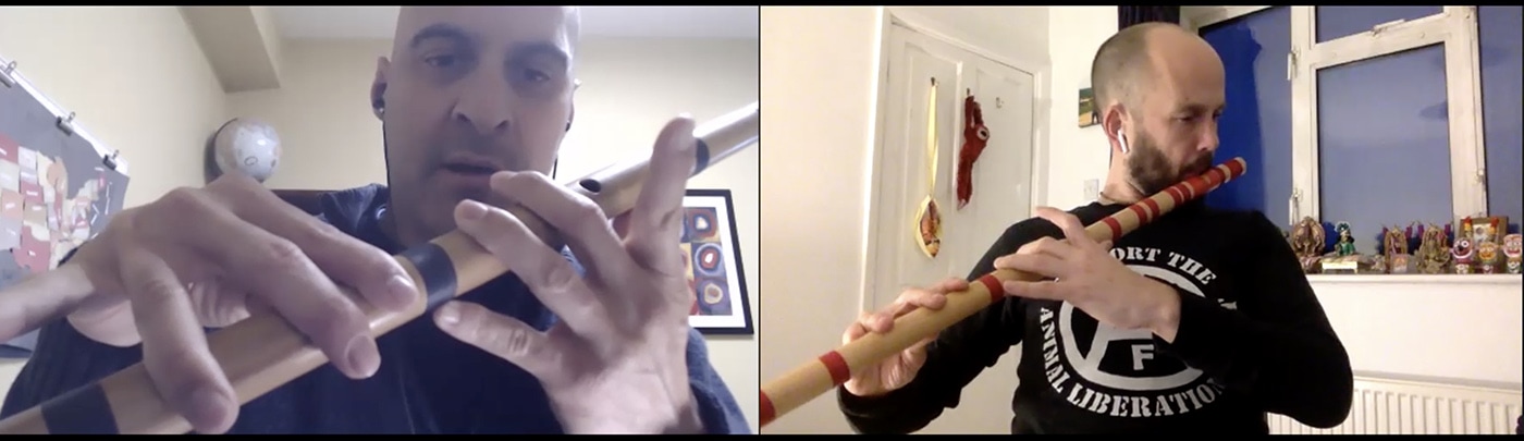 Bansuri Private Lesson - Kerry Kriger and Chas Newkey-Burden