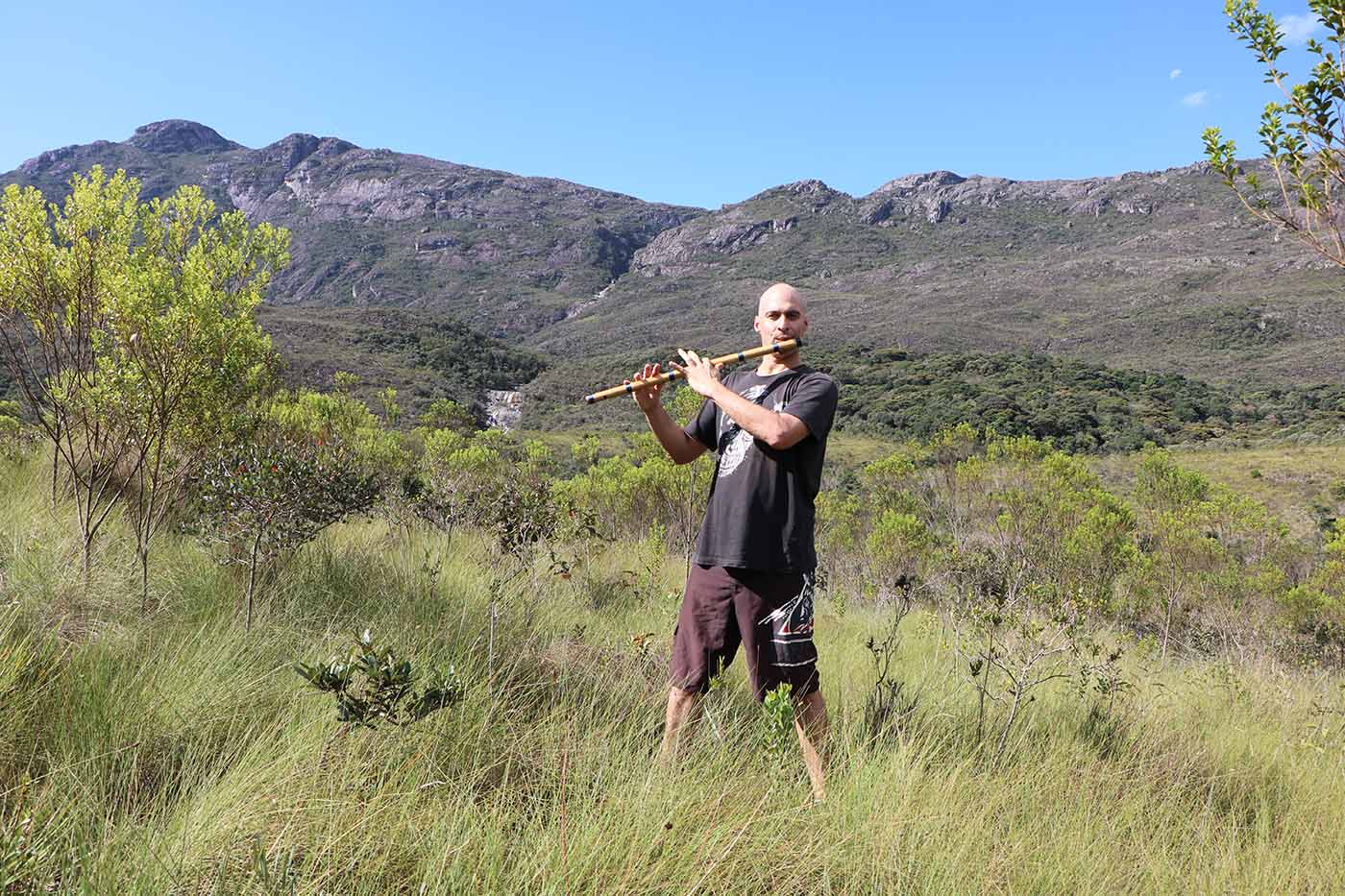 Brazil - Kerry Kriger Flute at Santuario do Caraca - Minas Gerais Bansuri