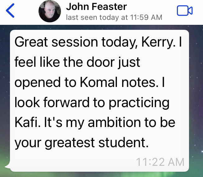 John Feaster Bansuri Testimonial Private Lessons