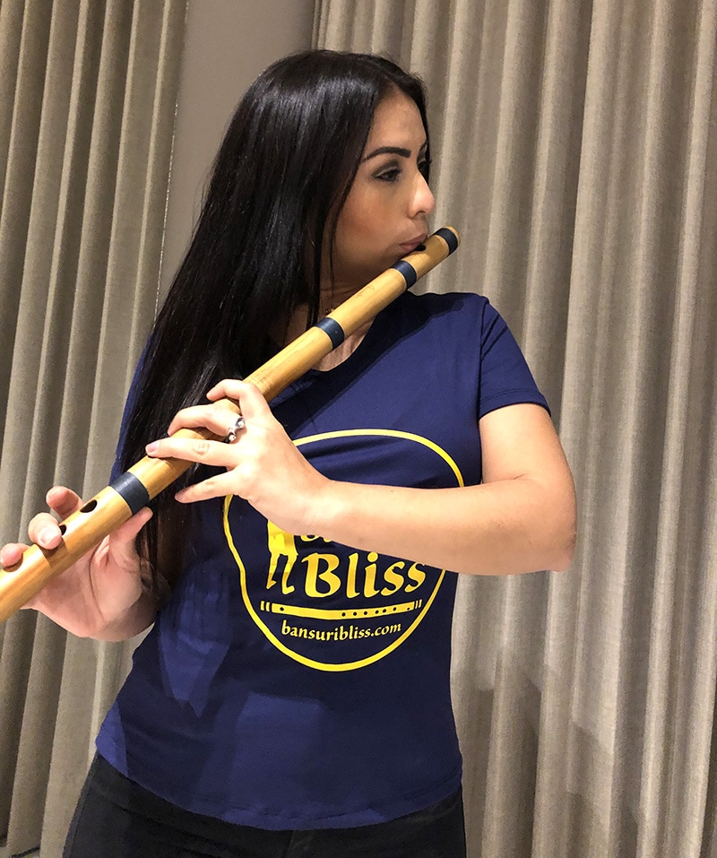 Shirts - Bansuri Bliss Ladies V-Neck