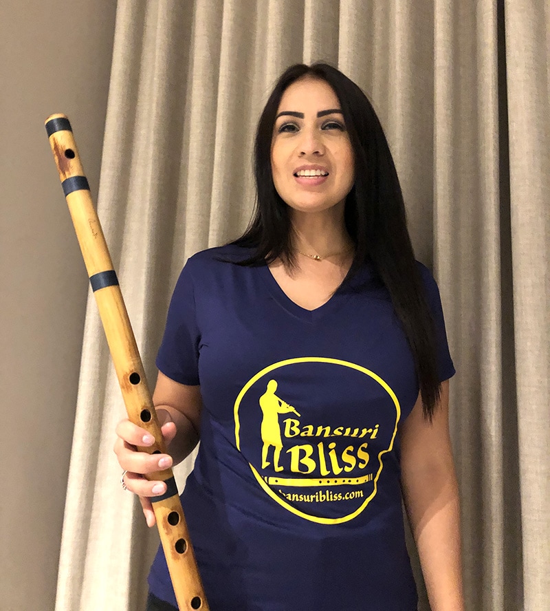 Shirts - Bansuri Bliss Ladies V-Neck