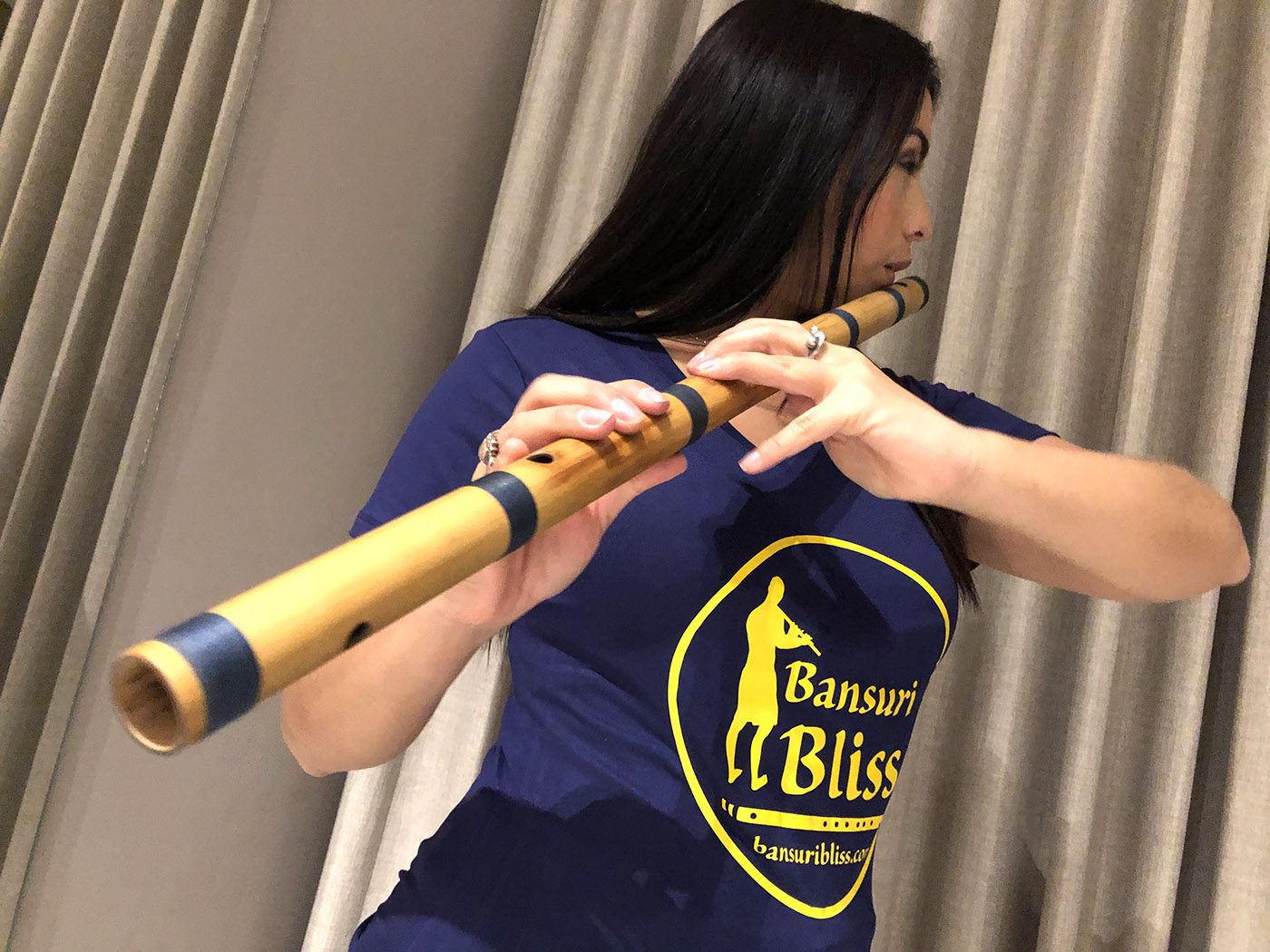 Shirts - Bansuri Bliss Ladies V-Neck