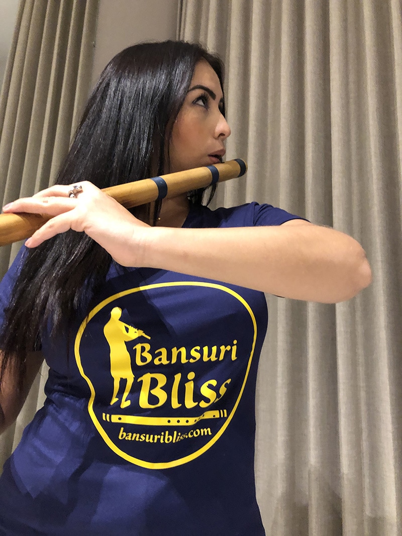 Shirts - Bansuri Bliss Ladies V-Neck