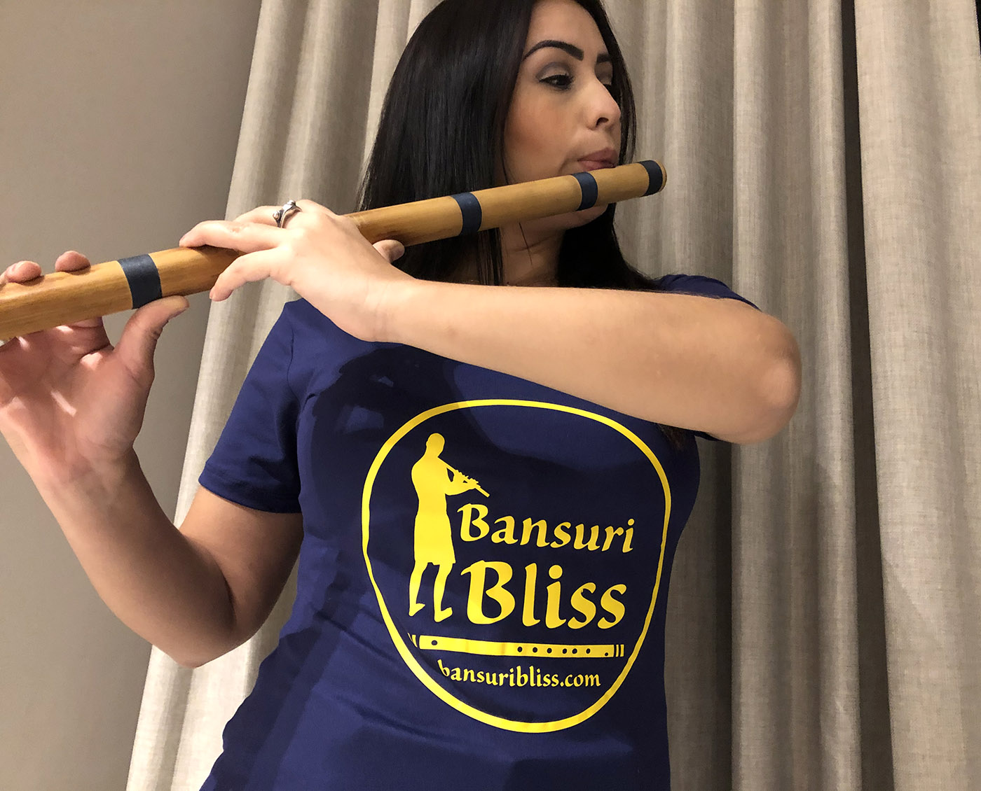 Shirts - Bansuri Bliss Ladies V-Neck