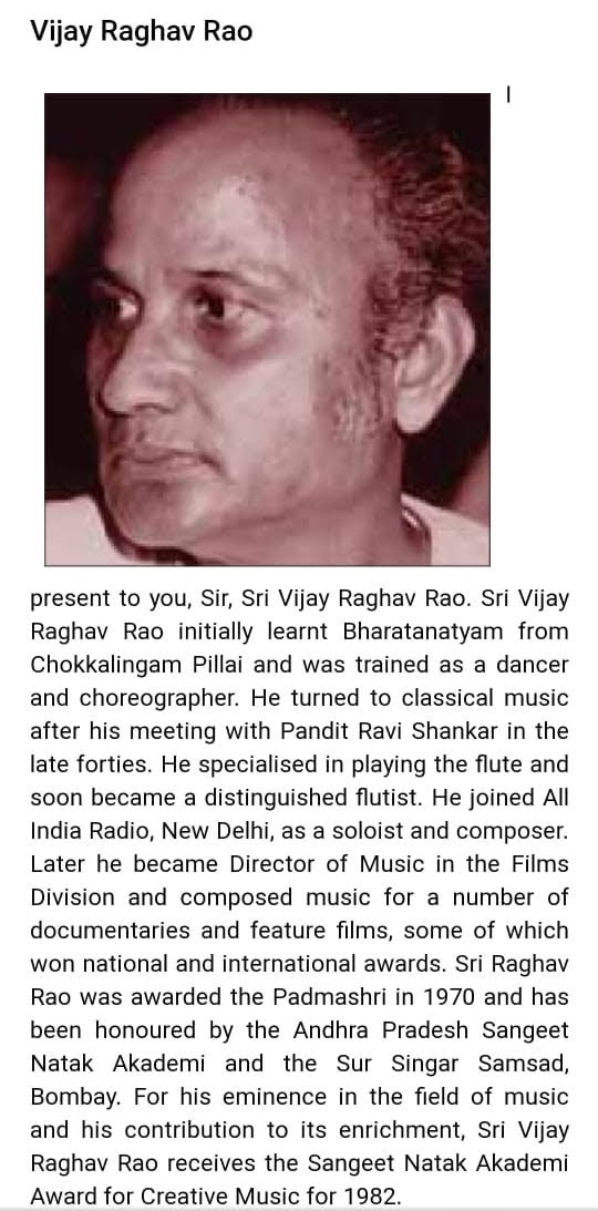 Vijay Raghav Rao dance